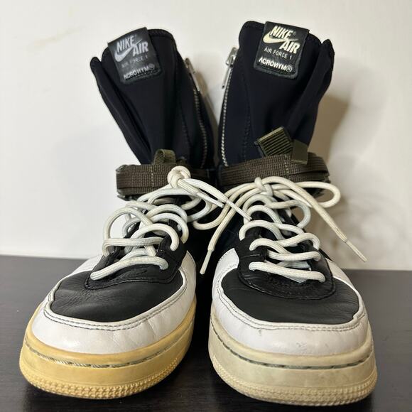 Nike Air Force 1 Downtown Acronym Black White 649941-001 Men Size US 6